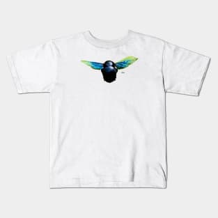 Blue Bee / Swiss Artwork Photography Kids T-Shirt